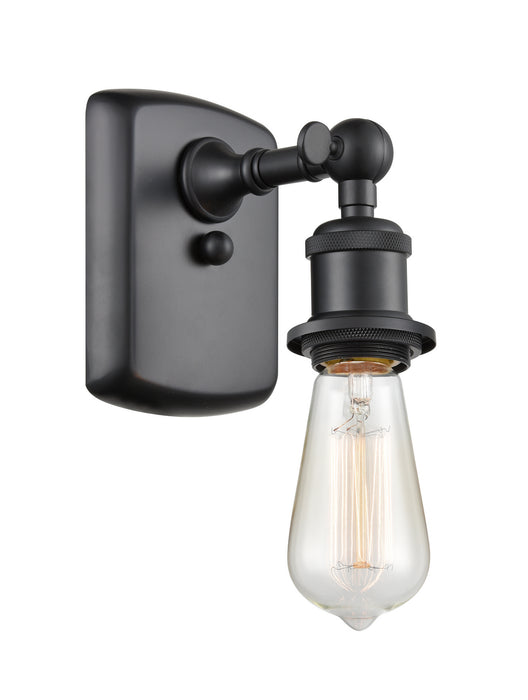 Innovations 516-1W-BK-M14-BK One Light Wall Sconce, Matte Black