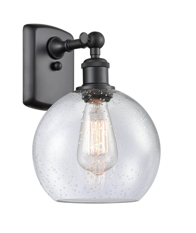 Innovations 516-1W-BK-G124-8-LED LED Wall Sconce, Matte Black