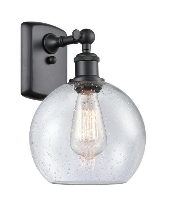 Innovations 516-1W-BK-G124-8-LED LED Wall Sconce, Matte Black