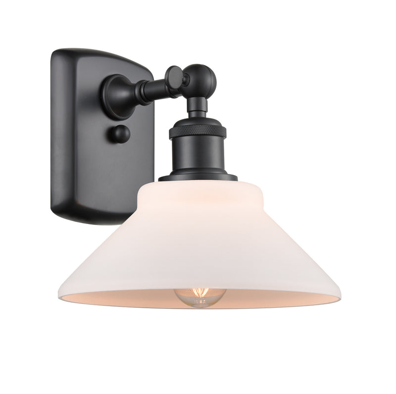 Innovations 516-1W-BK-G131 One Light Wall Sconce, Matte Black