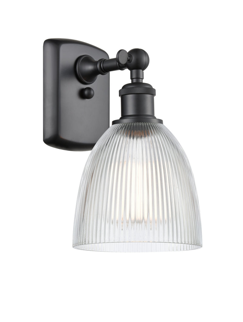 Innovations 516-1W-BK-G382 One Light Wall Sconce, Matte Black