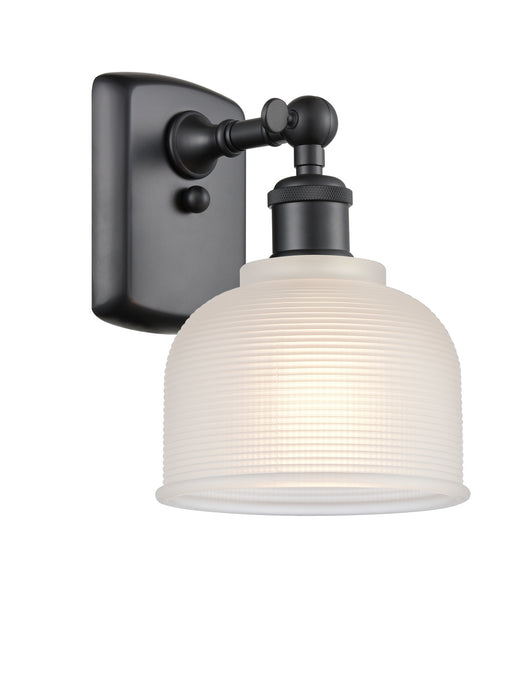 Innovations 516-1W-BK-G411 One Light Wall Sconce, Matte Black