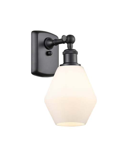 Innovations 516-1W-BK-G651-6 One Light Wall Sconce, Matte Black