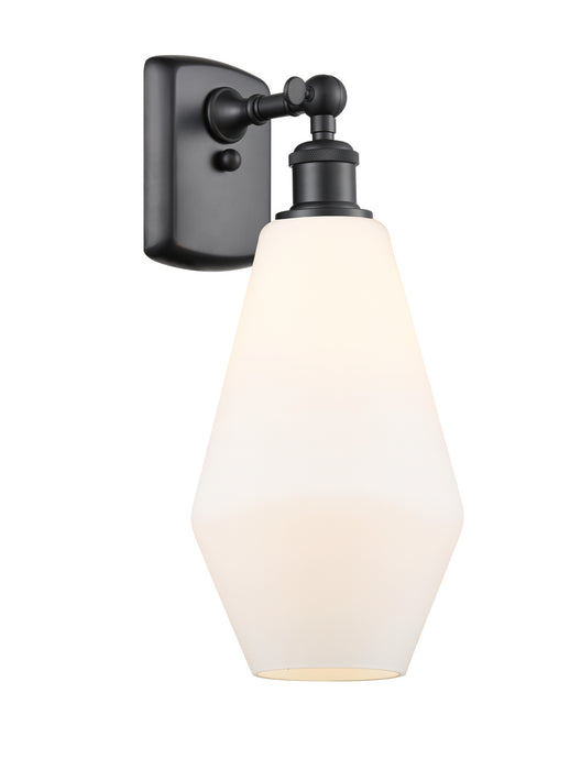 Innovations 516-1W-BK-G651-7 One Light Wall Sconce, Matte Black