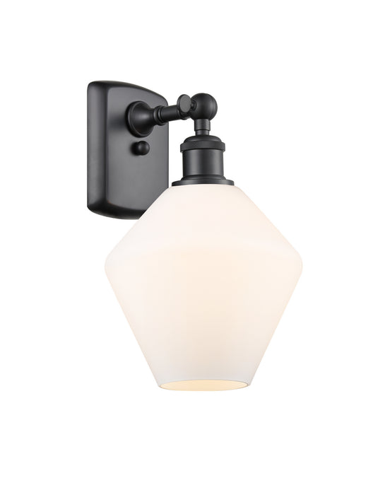 Innovations 516-1W-BK-G651-8 One Light Wall Sconce, Matte Black