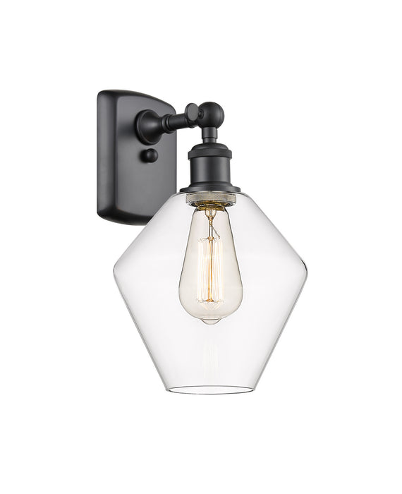 Innovations 516-1W-BK-G652-8-LED LED Wall Sconce, Matte Black