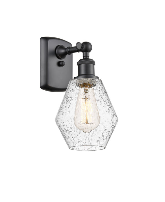 Innovations 516-1W-BK-G654-6 One Light Wall Sconce, Matte Black