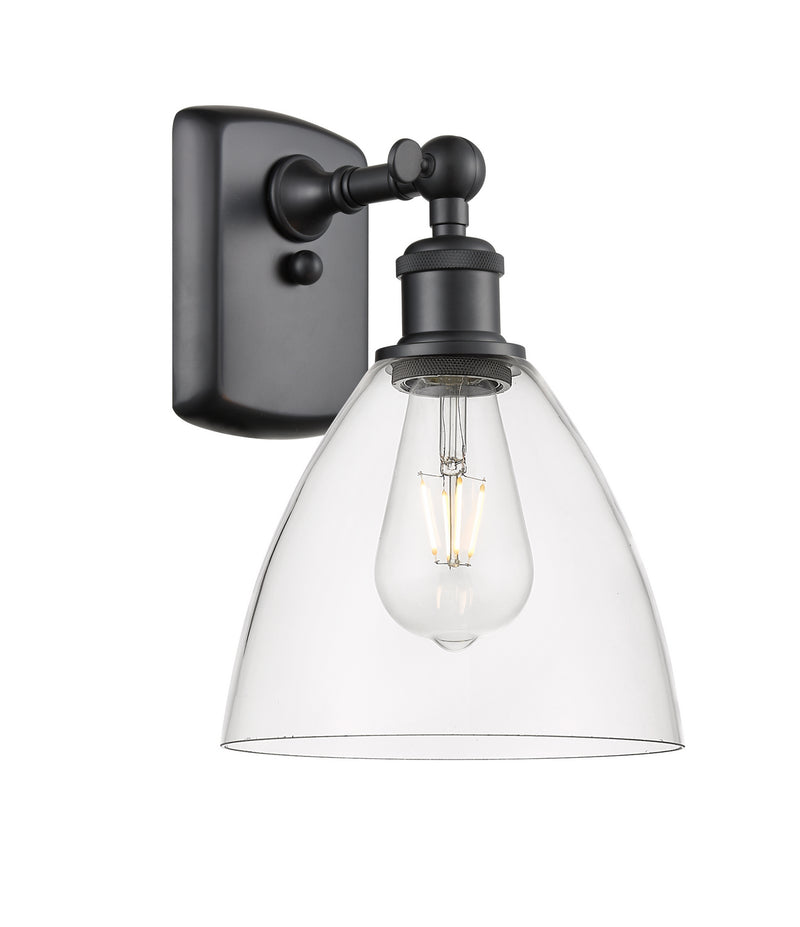 Innovations 516-1W-BK-GBD-752 One Light Wall Sconce, Matte Black