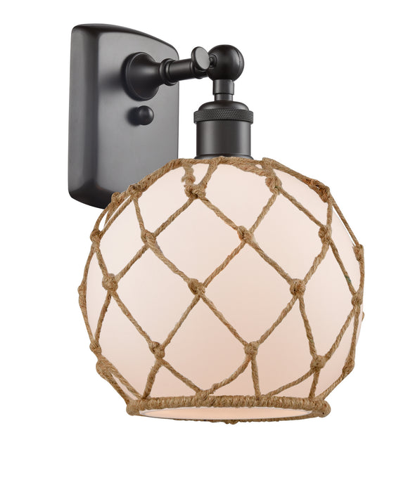 Innovations 516-1W-OB-G121-8RB-LED LED Wall Sconce, Oil Rubbed Bronze