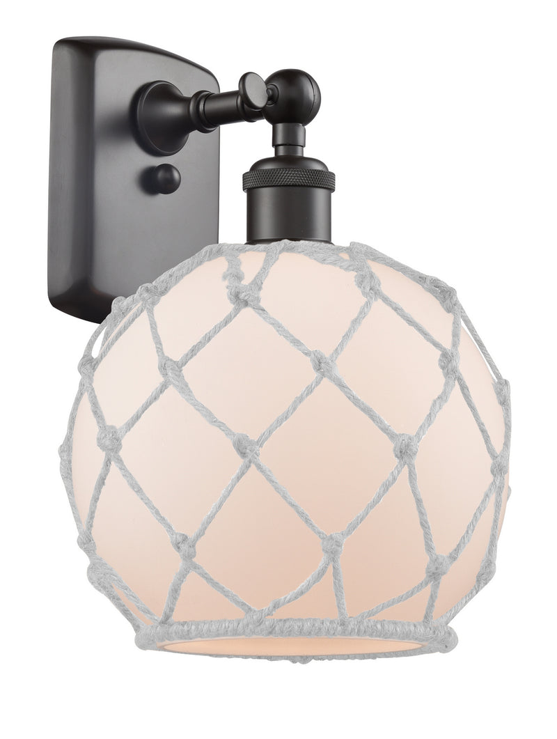 Innovations 516-1W-OB-G121-8RW One Light Wall Sconce, Oil Rubbed Bronze