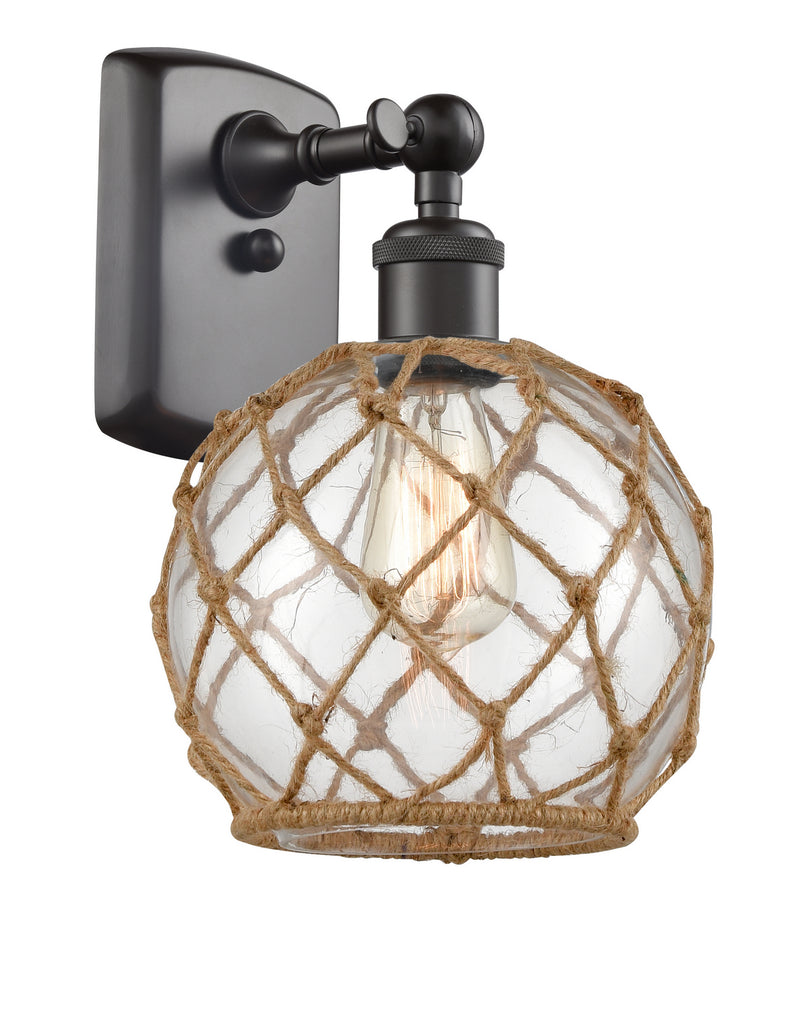 Innovations 516-1W-OB-G122-8RB-LED LED Wall Sconce, Oil Rubbed Bronze