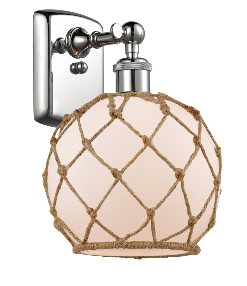 Innovations 516-1W-PC-G121-8RB-LED LED Wall Sconce, Polished Chrome