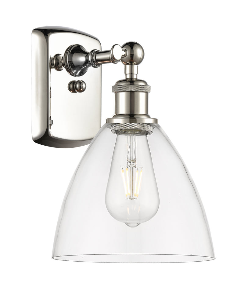 Innovations 516-1W-PN-GBD-752 One Light Wall Sconce, Polished Nickel