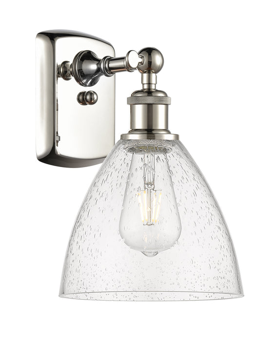 Innovations 516-1W-PN-GBD-754 One Light Wall Sconce, Polished Nickel