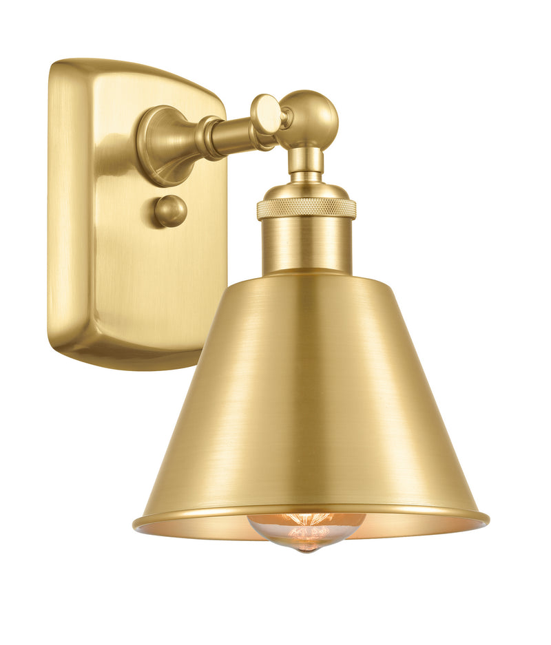 Innovations 516-1W-SG-M8 One Light Wall Sconce, Satin Gold