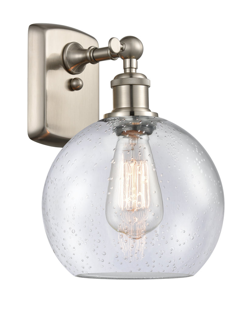 Innovations 516-1W-SN-G124-8 One Light Wall Sconce, Brushed Satin Nickel