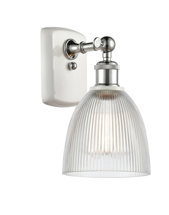 Innovations 516-1W-WPC-G382 One Light Wall Sconce, White Polished Chrome