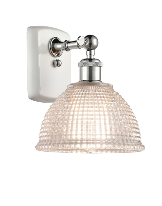 Innovations 516-1W-WPC-G422 One Light Wall Sconce, White Polished Chrome