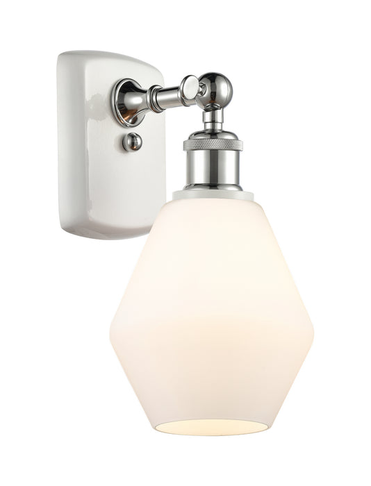 Innovations 516-1W-WPC-G651-6-LED LED Wall Sconce, White Polished Chrome