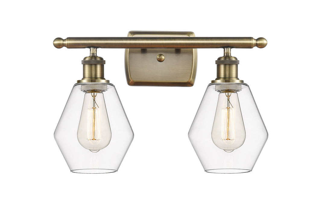 Innovations 516-2W-AB-G652-6-LED LED Bath Vanity, Antique Brass