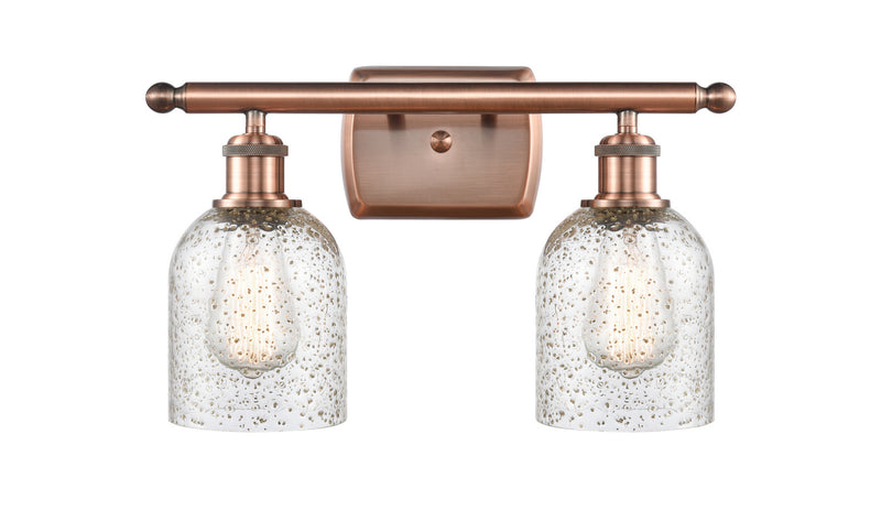Innovations 516-2W-AC-G259 Two Light Bath Vanity, Antique Copper