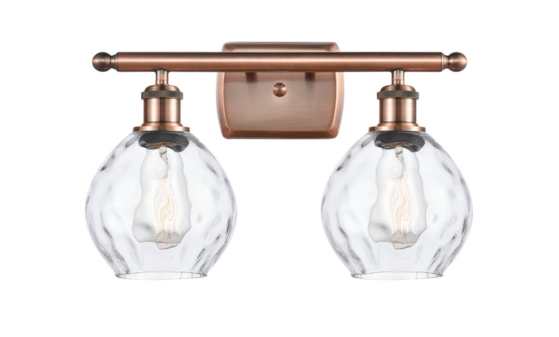 Innovations 516-2W-AC-G362-LED LED Bath Vanity, Antique Copper