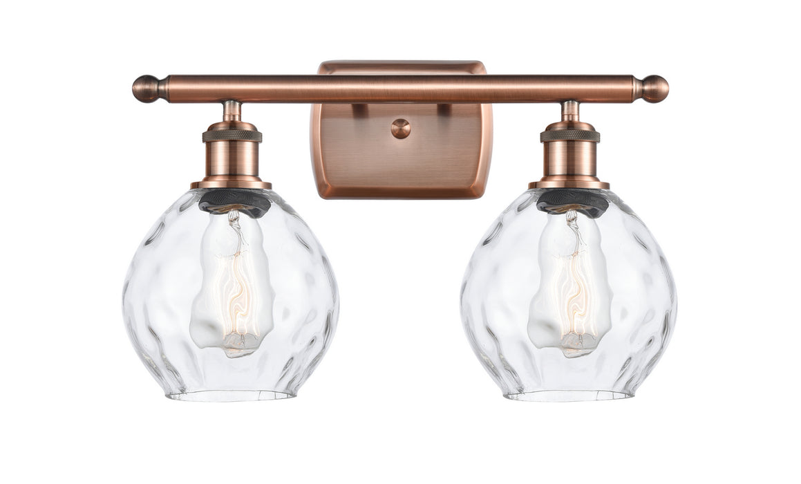 Innovations 516-2W-AC-G362-LED LED Bath Vanity, Antique Copper