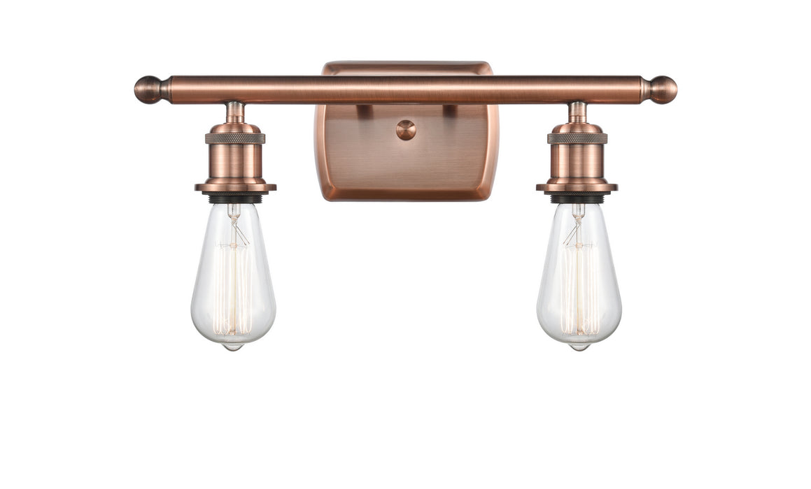 Innovations 516-2W-AC-LED LED Bath Vanity, Antique Copper
