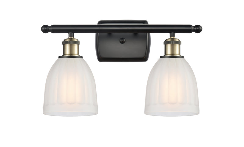 Innovations 516-2W-BAB-G441 Two Light Bath Vanity, Black Antique Brass