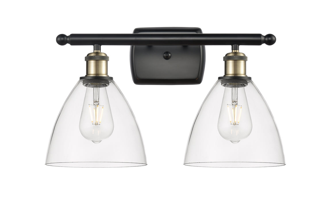 Innovations 516-2W-BAB-GBD-752 Two Light Bath Vanity, Black Antique Brass