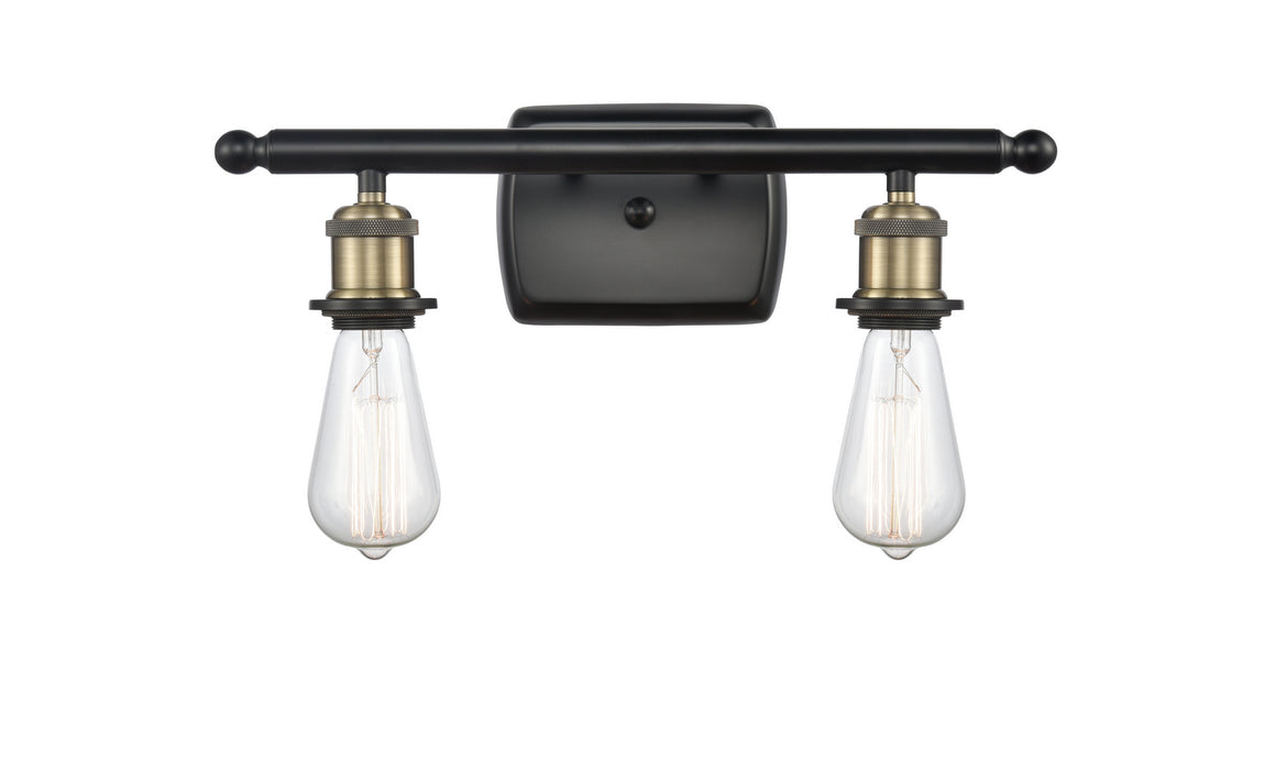 Innovations 516-2W-BAB-LED LED Bath Vanity, Black Antique Brass