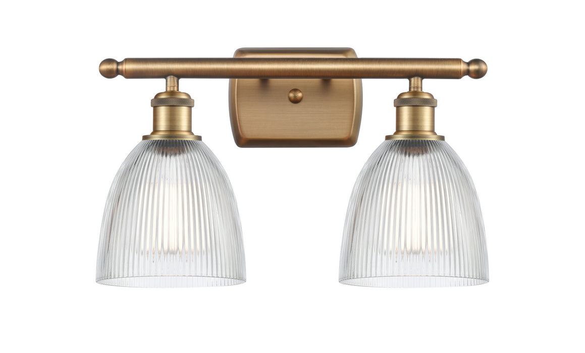 Innovations 516-2W-BB-G382 Two Light Bath Vanity, Brushed Brass