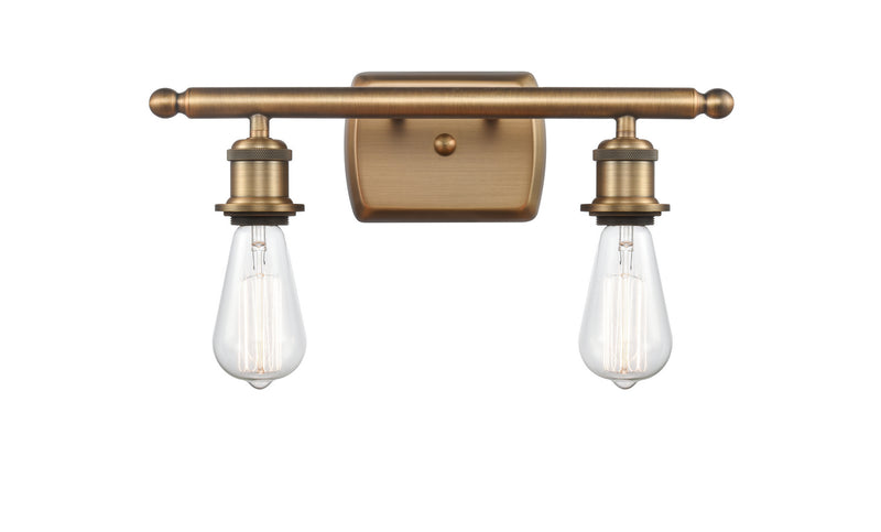 Innovations 516-2W-BB-LED LED Bath Vanity, Brushed Brass