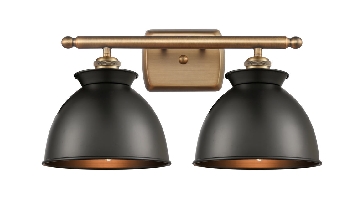Innovations 516-2W-BB-M14-BK-LED LED Bath Vanity, Brushed Brass