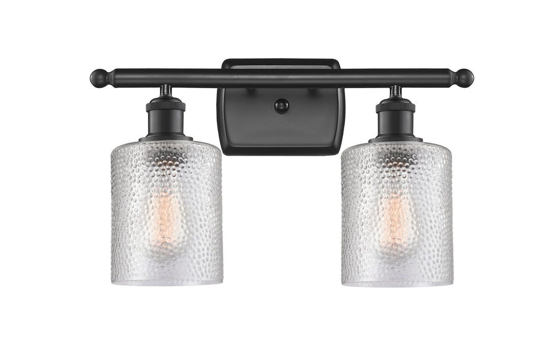 Innovations 516-2W-BK-G112-LED LED Bath Vanity, Matte Black