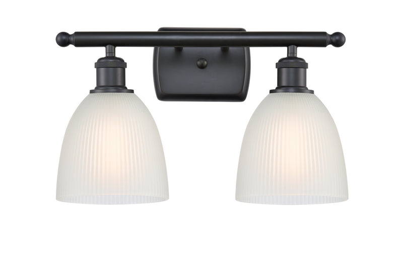Innovations 516-2W-BK-G381 Two Light Bath Vanity, Matte Black