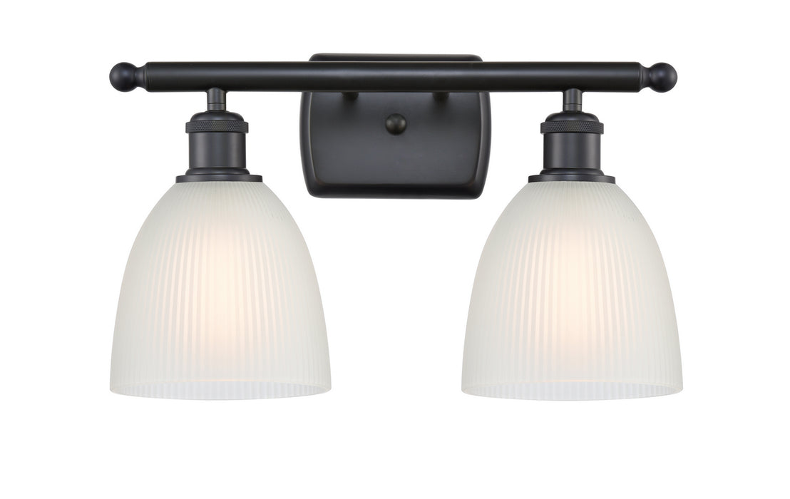 Innovations 516-2W-BK-G381 Two Light Bath Vanity, Matte Black