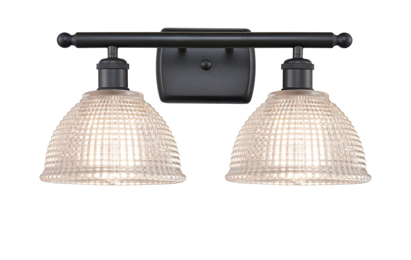 Innovations 516-2W-BK-G422 Two Light Bath Vanity, Matte Black
