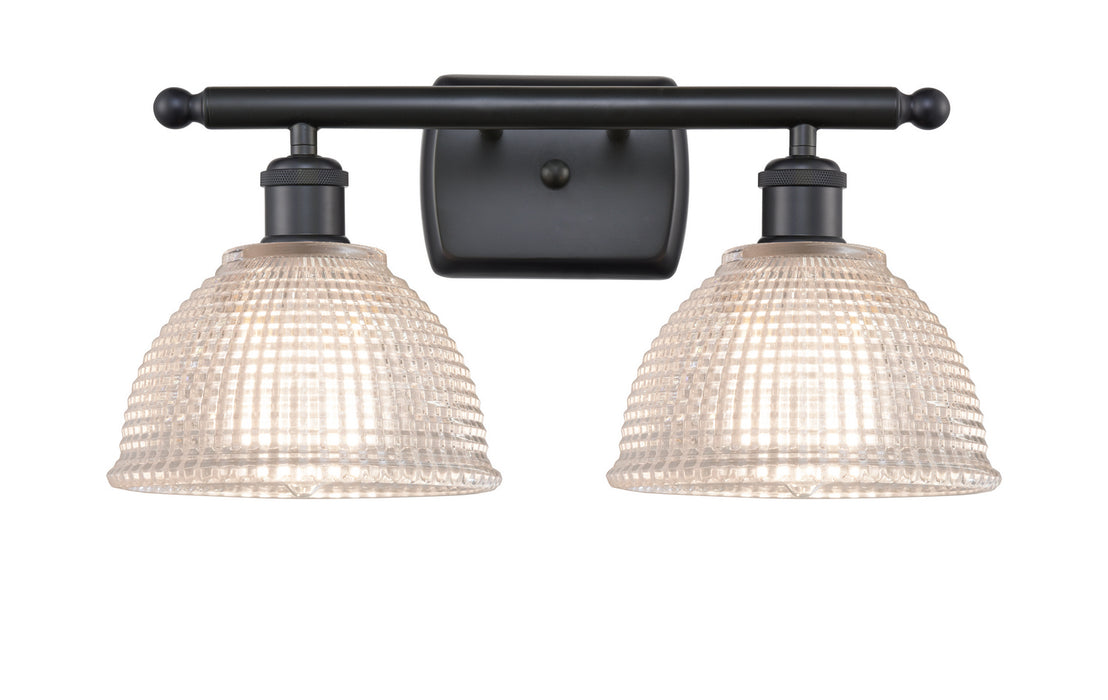 Innovations 516-2W-BK-G422 Two Light Bath Vanity, Matte Black
