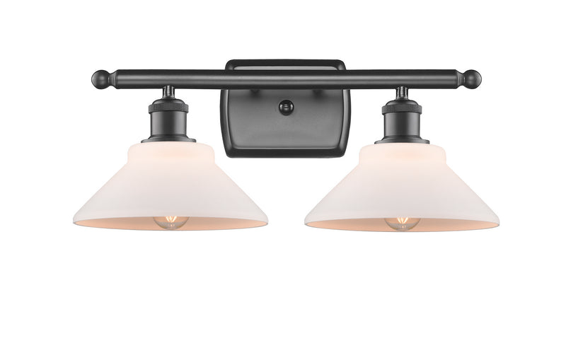 Innovations 516-2W-OB-G131 Two Light Bath Vanity, Oil Rubbed Bronze