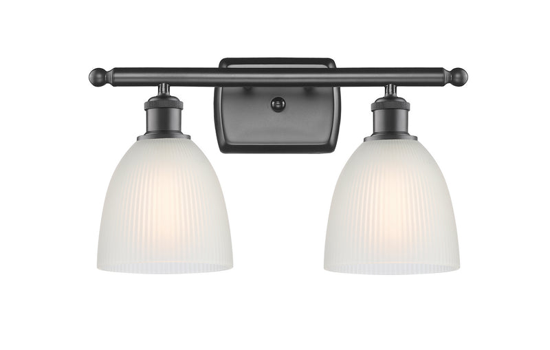 Innovations 516-2W-OB-G381 Two Light Bath Vanity, Oil Rubbed Bronze