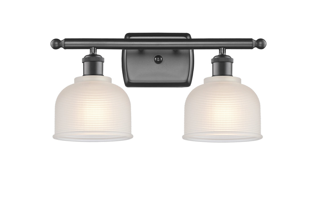 Innovations 516-2W-OB-G411 Two Light Bath Vanity, Oil Rubbed Bronze
