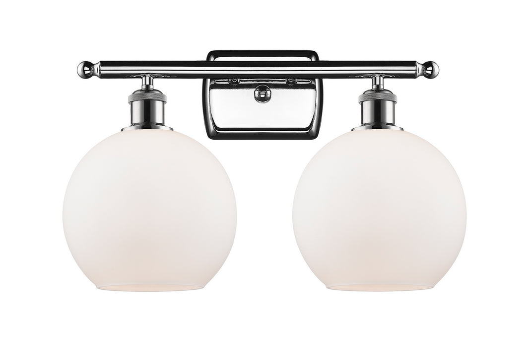 Innovations 516-2W-PC-G121-8 Two Light Bath Vanity, Polished Chrome