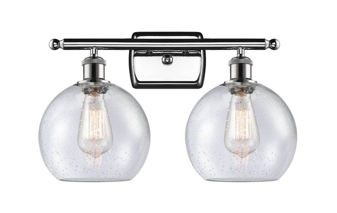 Innovations 516-2W-PC-G124-8-LED LED Bath Vanity, Polished Chrome