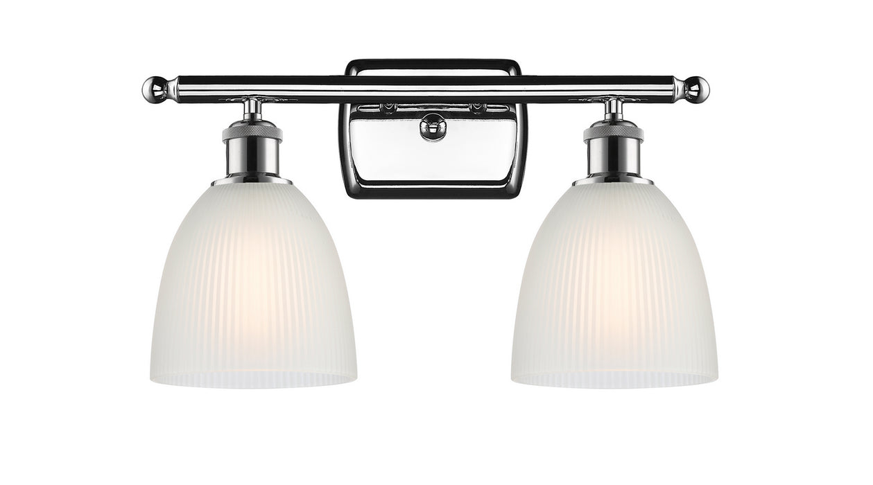 Innovations 516-2W-PC-G381 Two Light Bath Vanity, Polished Chrome