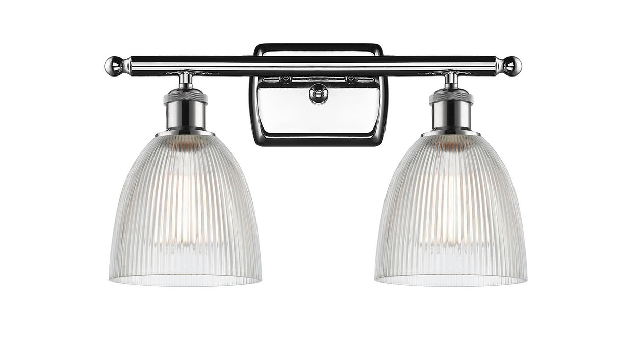 Innovations 516-2W-PC-G382 Two Light Bath Vanity, Polished Chrome