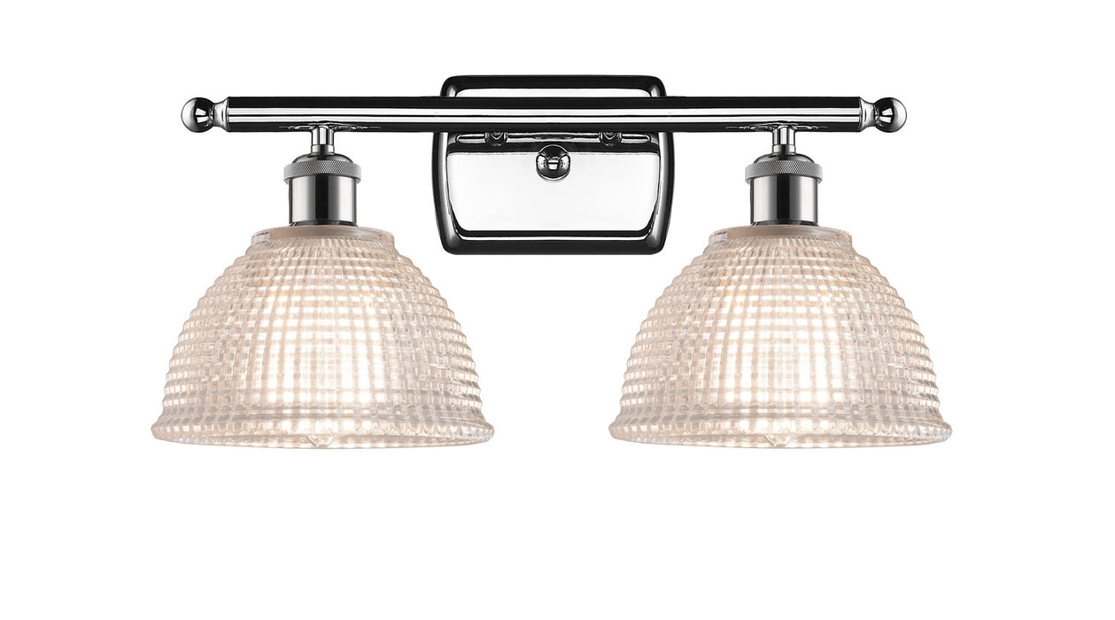 Innovations 516-2W-PC-G422 Two Light Bath Vanity, Polished Chrome