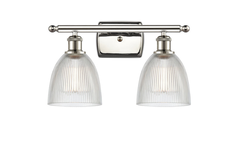 Innovations 516-2W-PN-G382 Two Light Bath Vanity, Polished Nickel