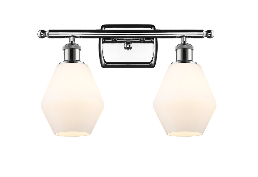 Innovations 516-2W-PC-G651-6-LED LED Bath Vanity, Polished Chrome