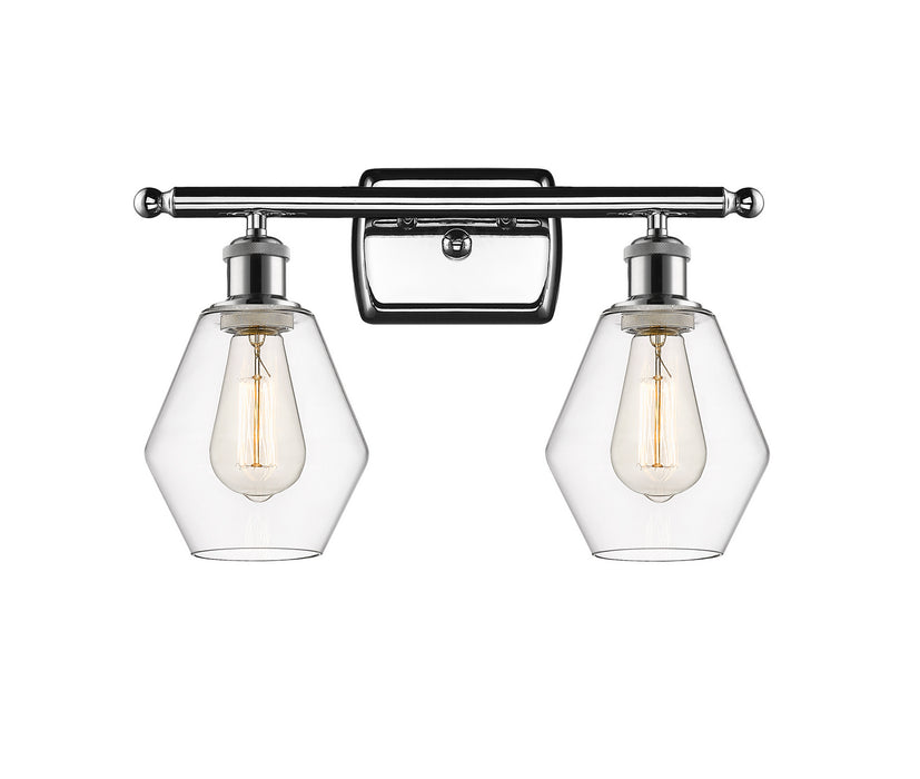 Innovations 516-2W-PC-G652-6 Two Light Bath Vanity, Polished Chrome